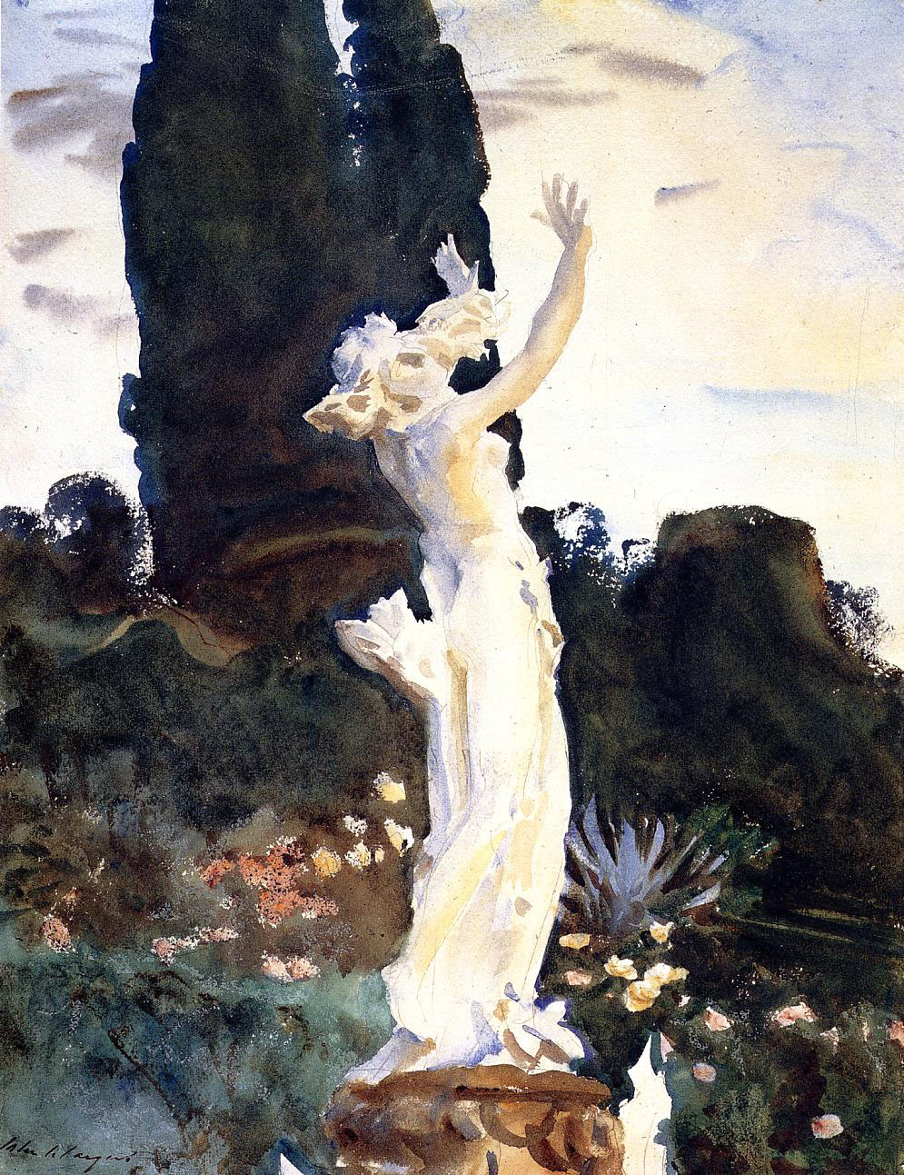 John Singer Sargent: Statue od Daphne john-singer-sargent-statue-of-daphne